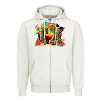 Oatmeal Heather summer tx Zipper Hoodie - texasbilliewilder
