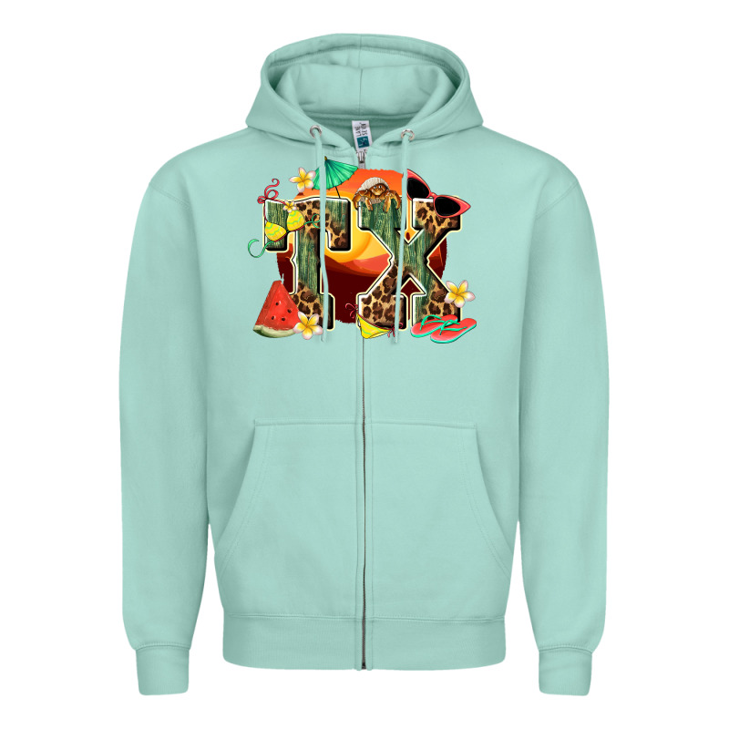 Summer Tx Zipper Hoodie by texasbilliewilder | Teevron