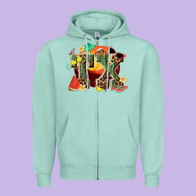 Summer Tx Zipper Hoodie Designed By Texasbilliewilder