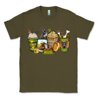 Army Green pitbull coffee cups Classic Tee - Zillion Design Studio