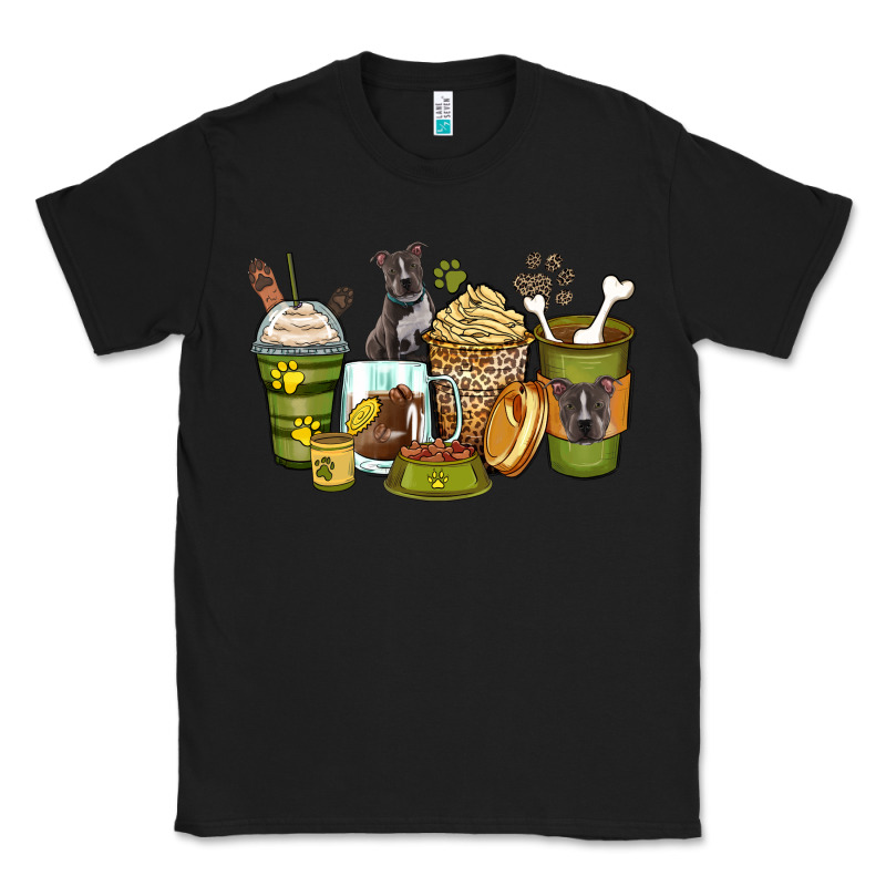 Pitbull Coffee Cups Classic Tee by Zillion Design Studio | Teevron