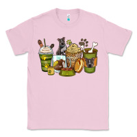 Bubblegum Pink pitbull coffee cups Classic Tee - Zillion Design Studio