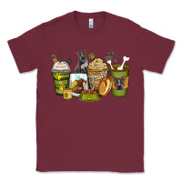 Burgundy pitbull coffee cups Classic Tee - Zillion Design Studio