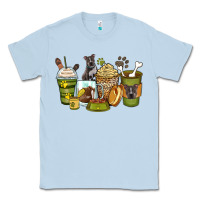Dusty Blue pitbull coffee cups Classic Tee - Zillion Design Studio