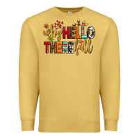Antique Gold why hello there fall Premium Sweatshirt - AdoDesignShop