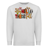 Dove Grey why hello there fall Premium Sweatshirt - AdoDesignShop