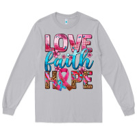 Moon Dust love faith hope with cancer ribbon  ado Long Sleeve Tee - AdoDesignShop
