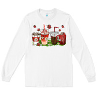 White coffee cups lady bug with daisies Long Sleeve Tee - texasbilliewilder
