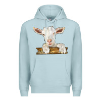 Blue Mist baby cashmere goat Premium Hoodie - LillyAllenDesigns