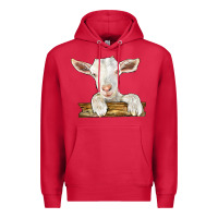 Cardinal baby cashmere goat Premium Hoodie - LillyAllenDesigns