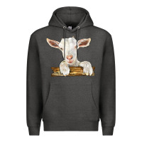 Charcoal Heather baby cashmere goat Premium Hoodie - LillyAllenDesigns