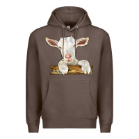 Coffee baby cashmere goat Premium Hoodie - LillyAllenDesigns