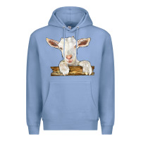Colony Blue baby cashmere goat Premium Hoodie - LillyAllenDesigns