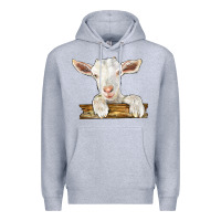 Heather Grey baby cashmere goat Premium Hoodie - LillyAllenDesigns