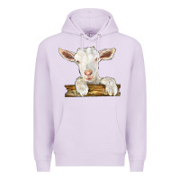 Lilac baby cashmere goat Premium Hoodie - LillyAllenDesigns