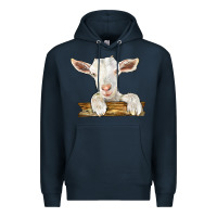 Navy baby cashmere goat Premium Hoodie - LillyAllenDesigns