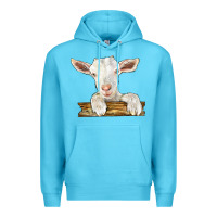 Ocean Blue baby cashmere goat Premium Hoodie - LillyAllenDesigns