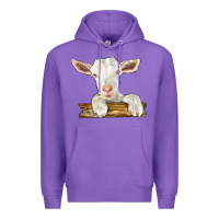 Purple baby cashmere goat Premium Hoodie - LillyAllenDesigns