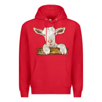 Red baby cashmere goat Premium Hoodie - LillyAllenDesigns