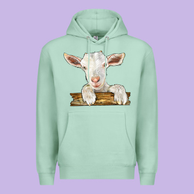 Baby Cashmere Goat Premium Hoodie Designed By Lillyallendesigns