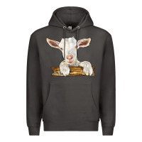 Smoke baby cashmere goat Premium Hoodie - LillyAllenDesigns