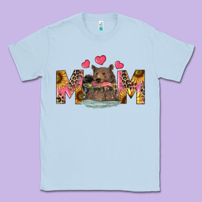 Mom Bear With Sunflowers Classic Tee Designed By Ranaportraitstore