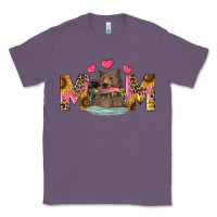 Lavender mom bear with sunflowers Classic Tee - RanaPortraitStore