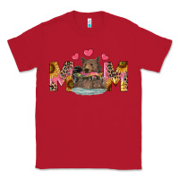 Red mom bear with sunflowers Classic Tee - RanaPortraitStore