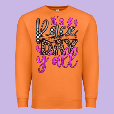 It's Race Day Y'all Premium Sweatshirt Designed By Jahusdesignshop