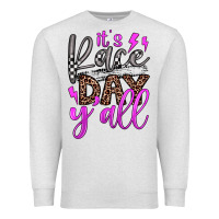 Oatmeal Heather it's race day y'all Premium Sweatshirt - JahusDesignShop
