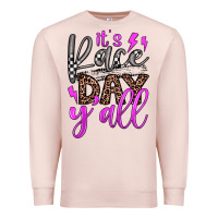 Pale Pink it's race day y'all Premium Sweatshirt - JahusDesignShop