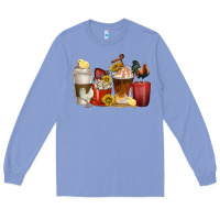 Colony Blue coffee cups rooster Long Sleeve Tee - texasbilliewilder