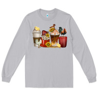 Moon Dust coffee cups rooster Long Sleeve Tee - texasbilliewilder