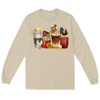 Mushroom coffee cups rooster Long Sleeve Tee - texasbilliewilder