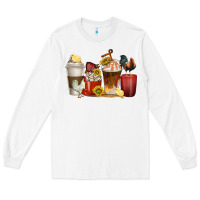 White coffee cups rooster Long Sleeve Tee - texasbilliewilder