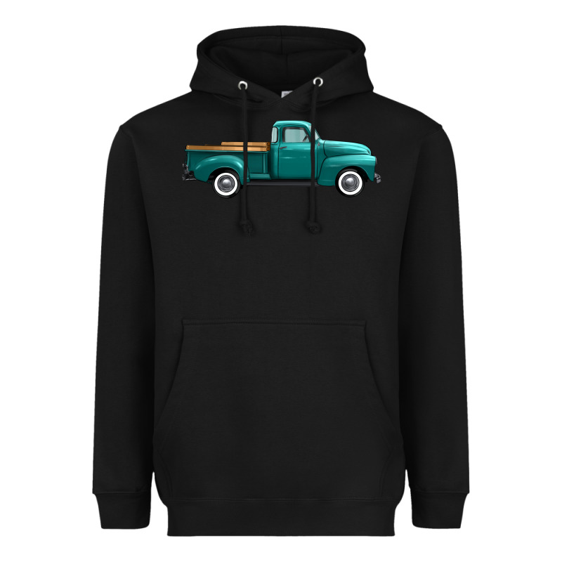 Western Truck Right Side View Heavyweight Hoodie by FaDigitalArtStudio | Teevron