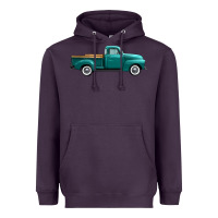 Plum western truck right side view Heavyweight Hoodie - FaDigitalArtStudio