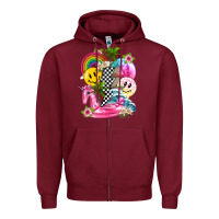 Burgundy summer smile face and beach vibes with rainbow tbw Zipper Hoodie - texasbilliewilder