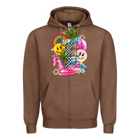 Chestnut summer smile face and beach vibes with rainbow tbw Zipper Hoodie - texasbilliewilder