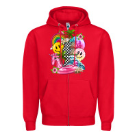 Red summer smile face and beach vibes with rainbow tbw Zipper Hoodie - texasbilliewilder