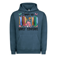 Pigment Midnight Navy i have no shelf control Urban Hoodie - MaliasSmallBusiness