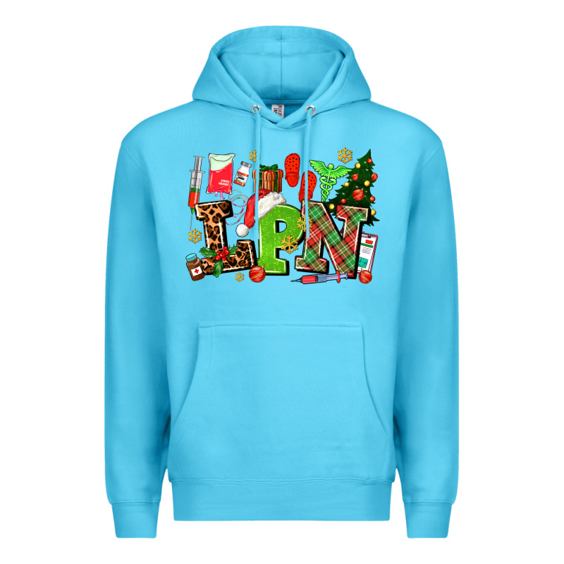 Lpn Christmas Nurse With Premium Hoodie by AdoDesignShop | Teevron