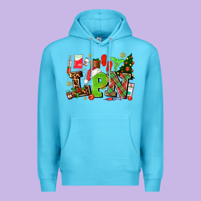 Lpn Christmas Nurse With Premium Hoodie Designed By Adodesignshop