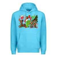 Ocean Blue lpn christmas nurse with Premium Hoodie - AdoDesignShop