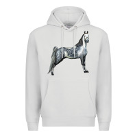 Dove Grey Tennessee Walking Horse Premium Hoodie - LillyAllenDesigns