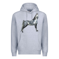 Heather Grey Tennessee Walking Horse Premium Hoodie - LillyAllenDesigns