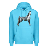 Ocean Blue Tennessee Walking Horse Premium Hoodie - LillyAllenDesigns