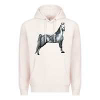 Pale Pink Tennessee Walking Horse Premium Hoodie - LillyAllenDesigns