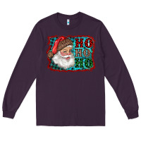 Plum Santa Ho Ho Ho Long Sleeve Tee - RanaPortraitStore