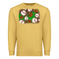 Antique Gold baseball glove background Premium Sweatshirt - JahusDesignShop